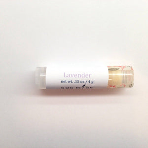 SOS BLISS Natural and Vegan Bath Products - Lavender Vegan Lip Balm