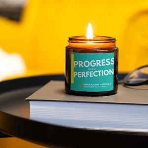 PROGRESS OVER PERFECTION Scented Soy Candle