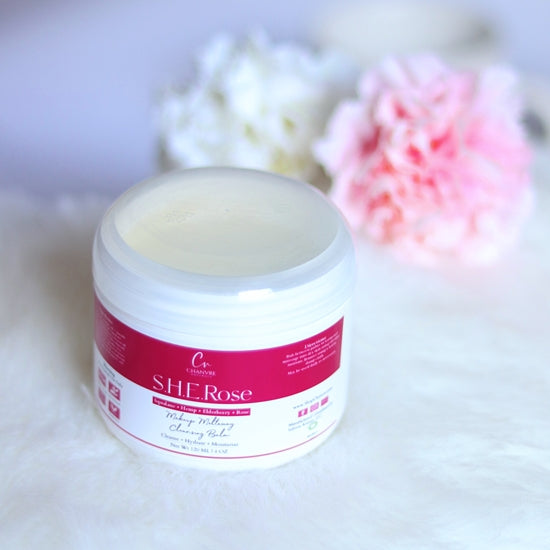 Makeup Cleansing Balm w/ Squalane, Hemp, Elderberry, Rosehip